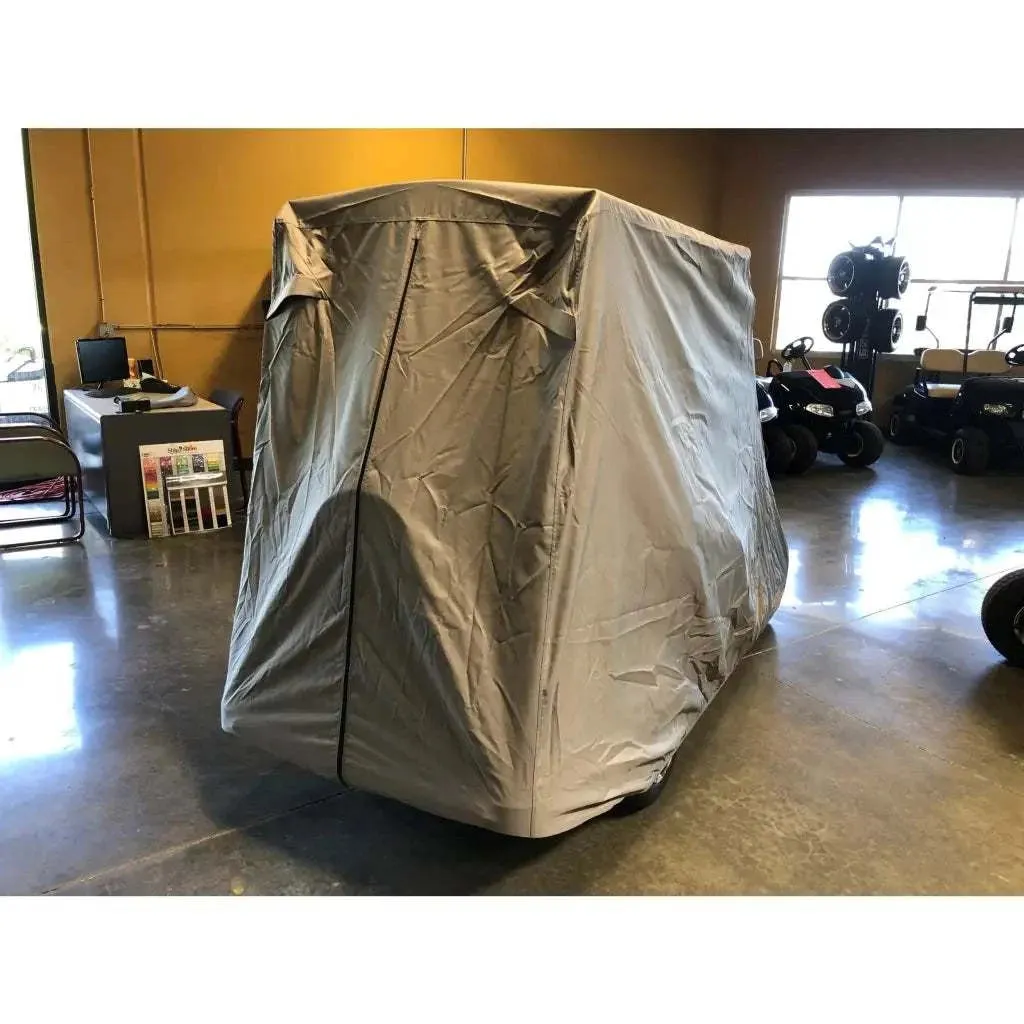 2 Passenger Golf Cart Storage Cover for E-Z-GO 2FIVE, Grey