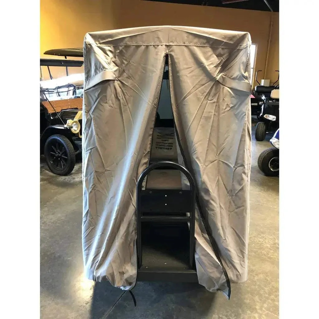 2 Passenger Golf Cart Storage Cover for E-Z-GO 2FIVE, Grey