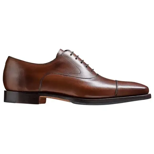 40% OFF BARKER Wright Shoes - Mens Oxford Style - Walnut Calf - Size: UK 11