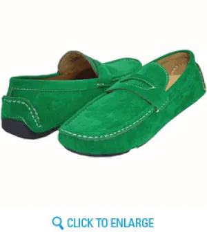 AC Casuals Men's Green Fashion Slip On Loafers Shoes