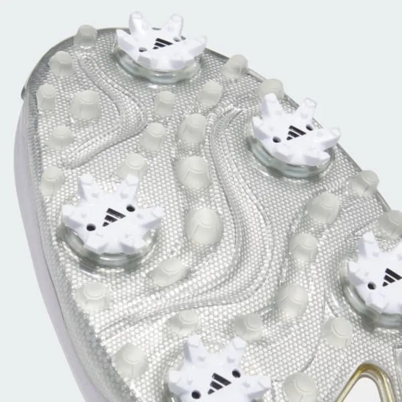 Adidas Tour360 24 Golf Shoes - Cloud White / Gold Metallic / Silver Metallic