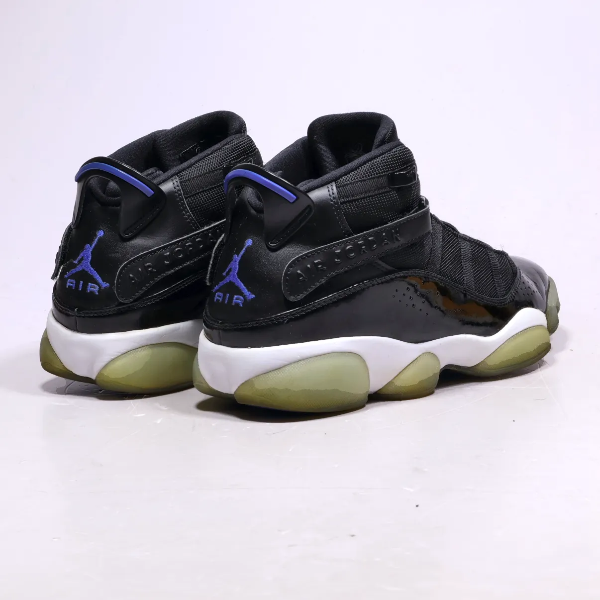 Air Jordan 6 Rings Space Jam 12 High-Top Sneakers Fabric Black Colour For Men
