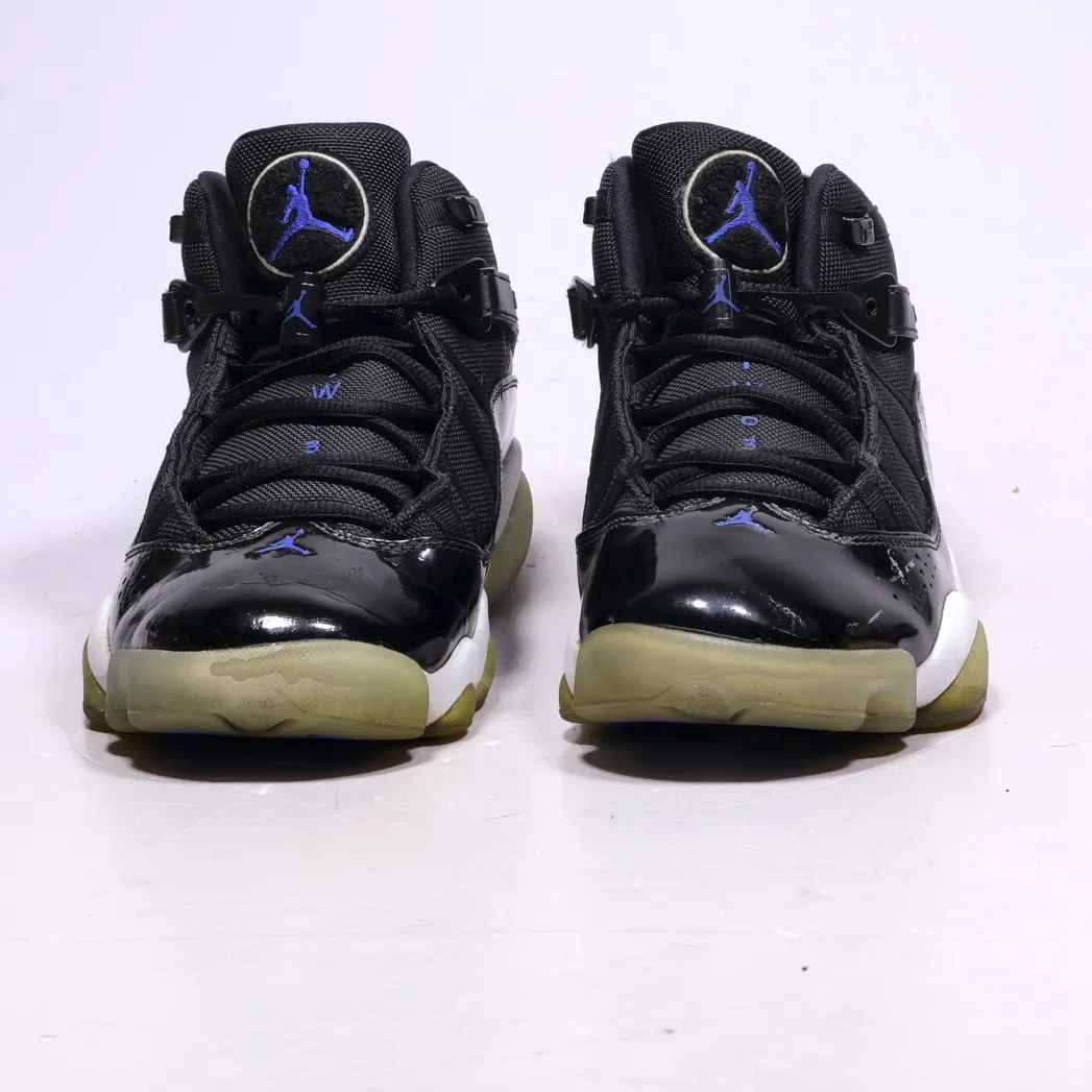 Air Jordan 6 Rings Space Jam 12 High-Top Sneakers Fabric Black Colour For Men