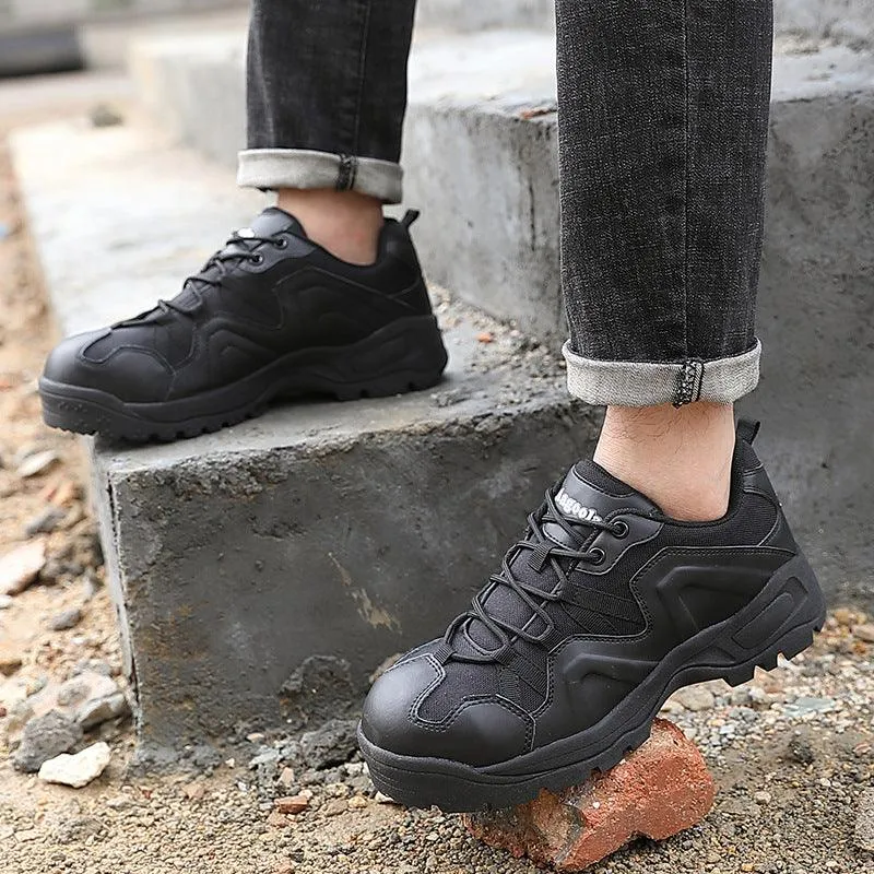 Anti-smashing And Anti-puncture Safety Wear-resistant Protective Work Shoes Men