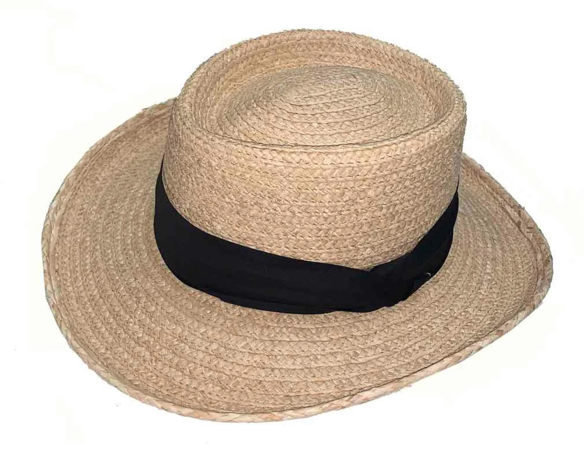 B Scala Raffia Straw Golf "DRIVER" Gambler Hat, Style# 321
