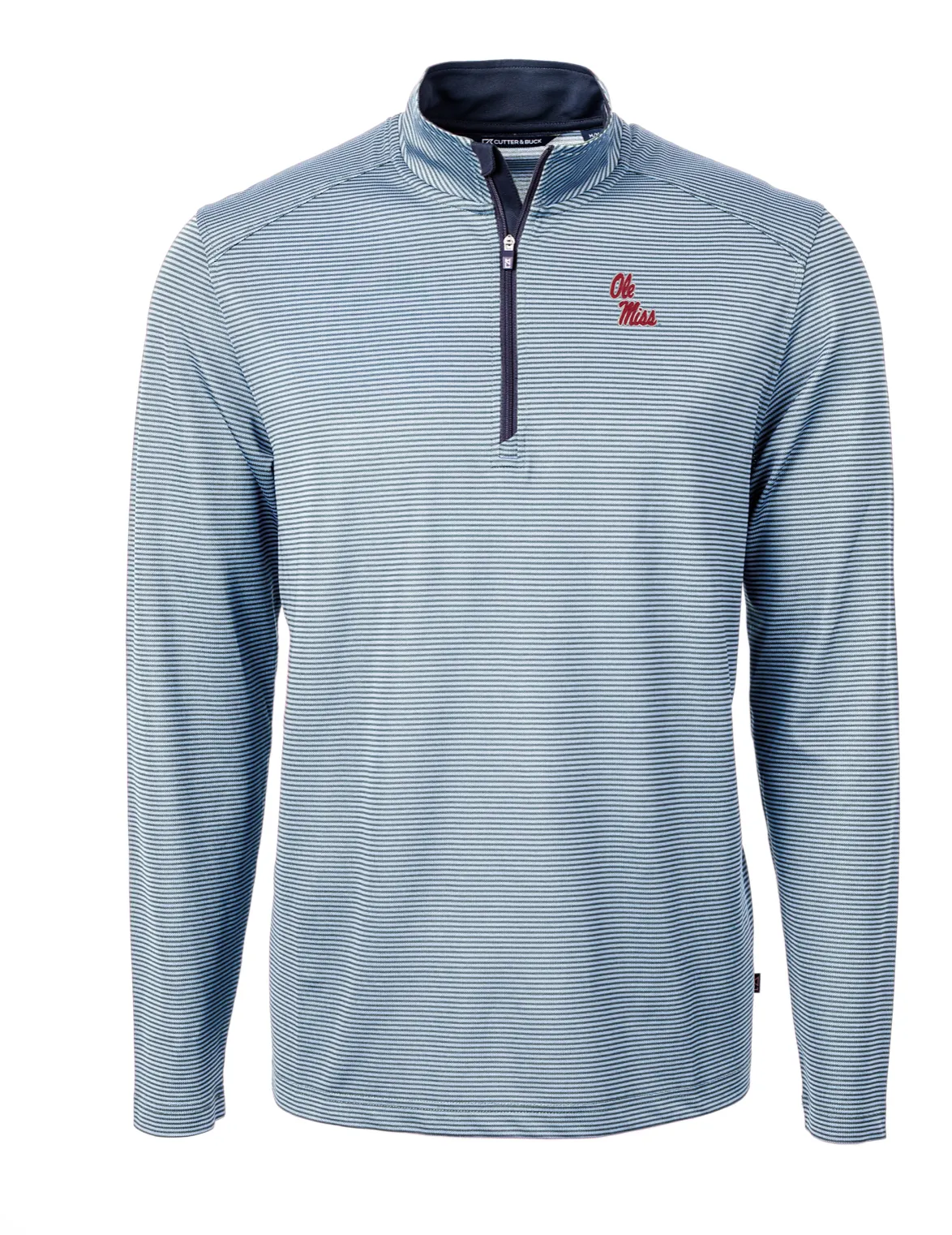 C&B Stripe Quarter Zip Ole Miss Rebels