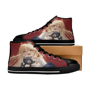 Chainsaw Man Power Shoes High Top Sneakers for Kids and Adults
