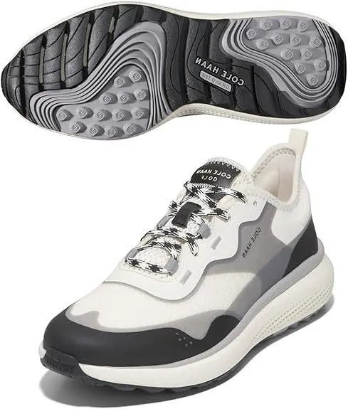 Cole Haan Zerogrand Fairway Golf Ivory/Black/Ivory Lace Up Low Top Sneakers