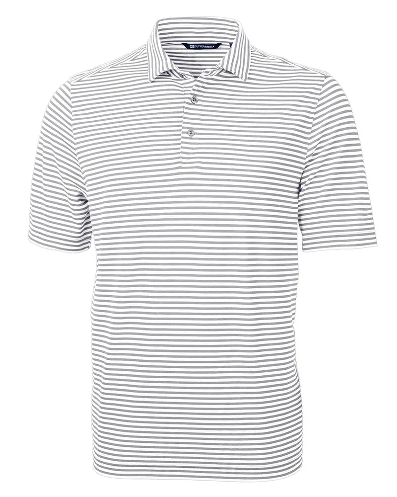Cutter & Buck Virtue Eco Pique Stripe Recycled Polo