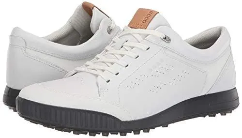 ECCO Men's Street Retro Hydromax Golf Shoe Bright White 46 M EU (12-12.5 US)