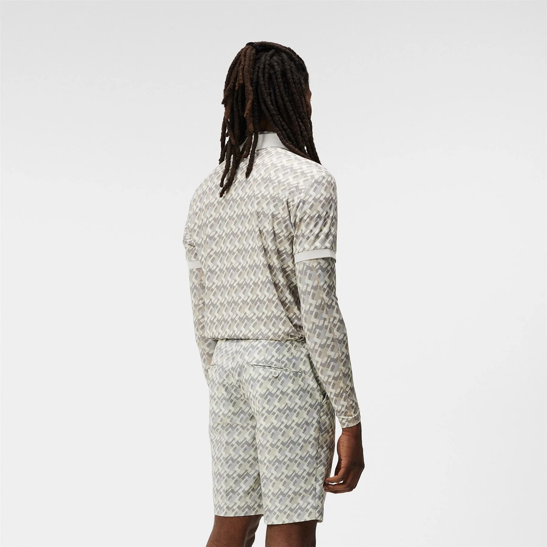 Eloy Print Shorts JL Micro Bridge Grey - AW23
