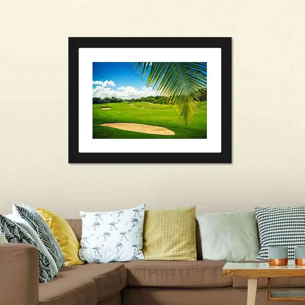 Golf Court In Punta Cana Canvas Wall Art