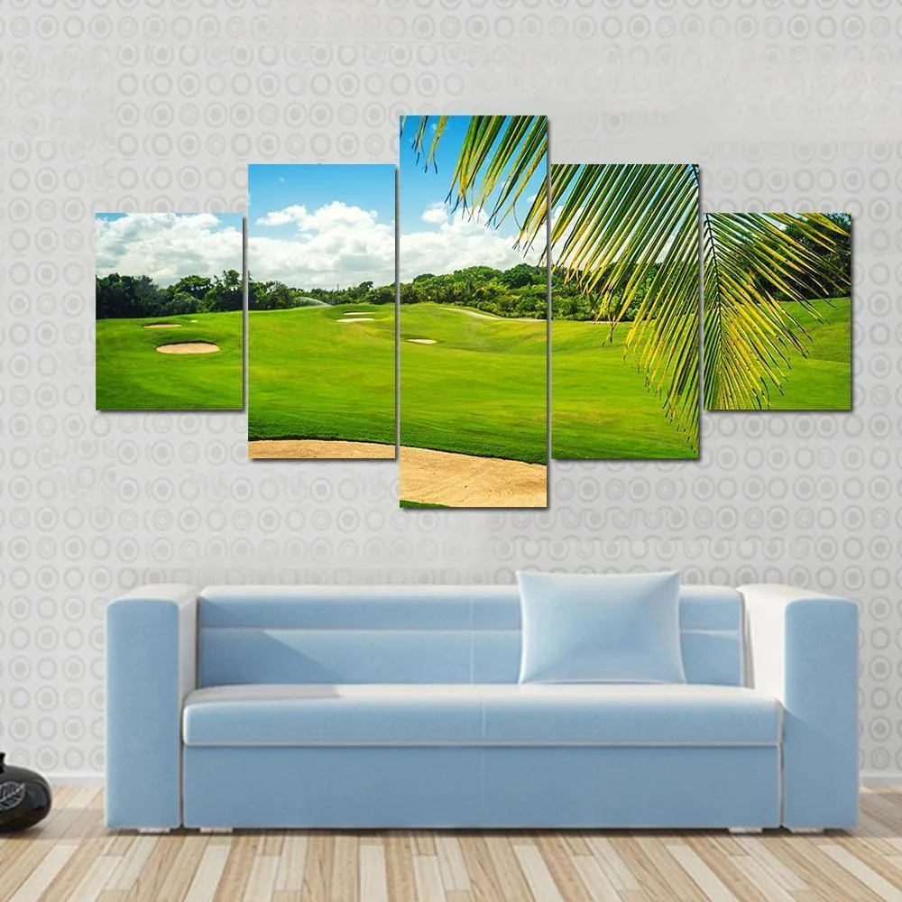 Golf Court In Punta Cana Canvas Wall Art
