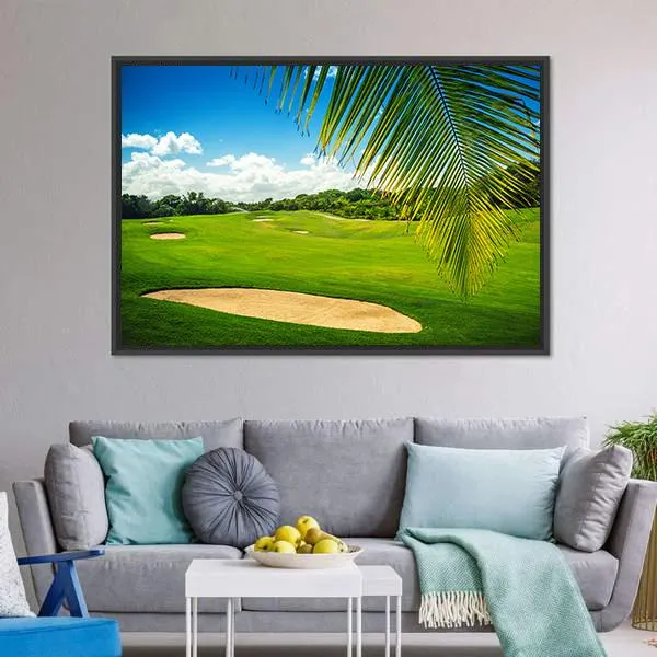 Golf Court In Punta Cana Canvas Wall Art