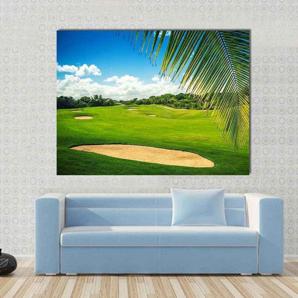 Golf Court In Punta Cana Canvas Wall Art