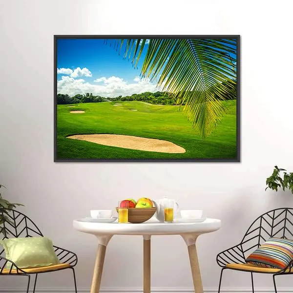 Golf Court In Punta Cana Canvas Wall Art