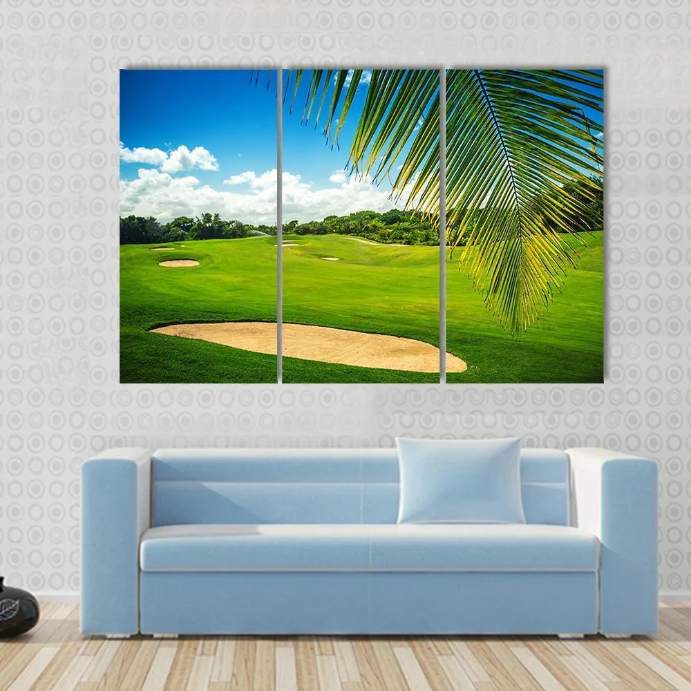 Golf Court In Punta Cana Canvas Wall Art