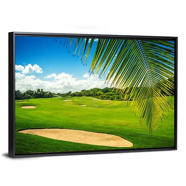 Golf Court In Punta Cana Canvas Wall Art