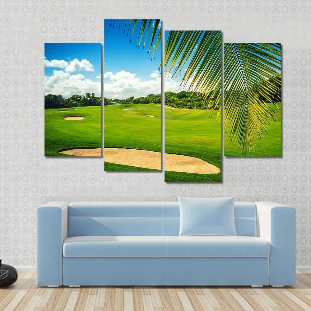Golf Court In Punta Cana Canvas Wall Art