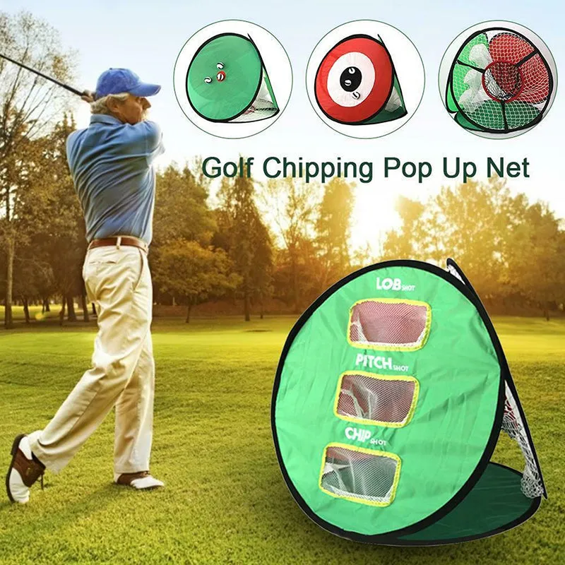 Golf Practice Net Driving and Chipping Cage With 12 Ball
