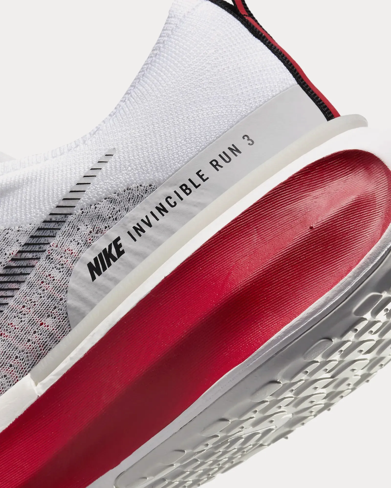 Invincible 3 White / Fire Red / Cement Grey / Black Running Shoes