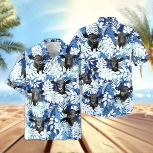 Joy Corners Black Angus Happy America 3D Hawaiian Shirt