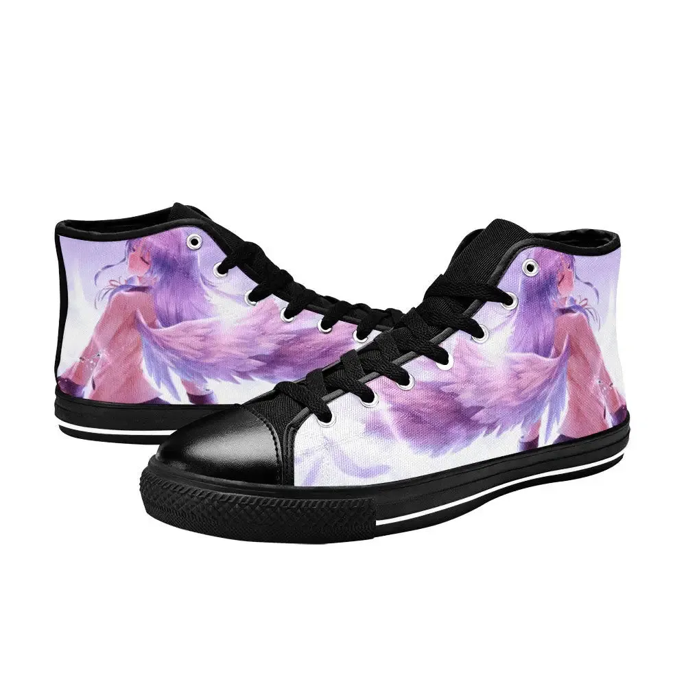 Kanade Angel Beats Shoes High Top Sneakers for Kids and Adults