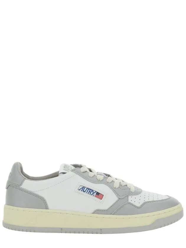 'Medalist Low' Grey Sneakers With Side Logo In Leather Man