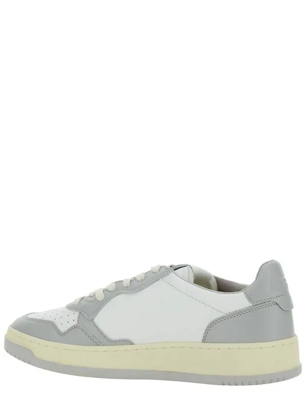 'Medalist Low' Grey Sneakers With Side Logo In Leather Man