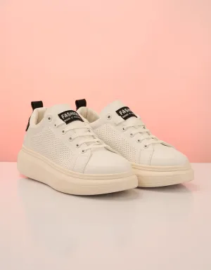 Monochrome Edge White & Black Sneakers