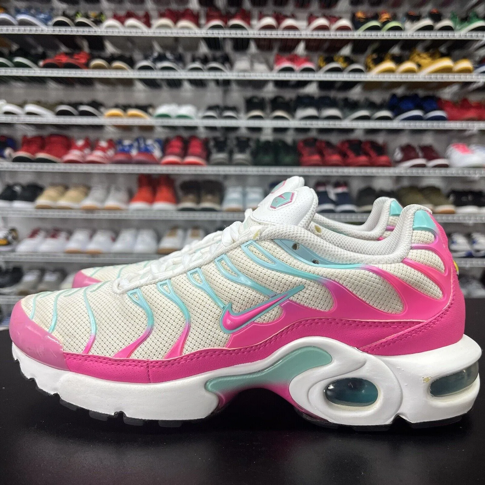 Nike Air Max Plus GS Sneakers Girls Tuned South Beach Size 7Y