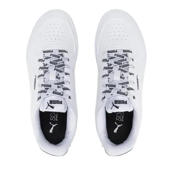 Puma scarpa sneakers da uomo Caven Logomania 383857-01 bianco