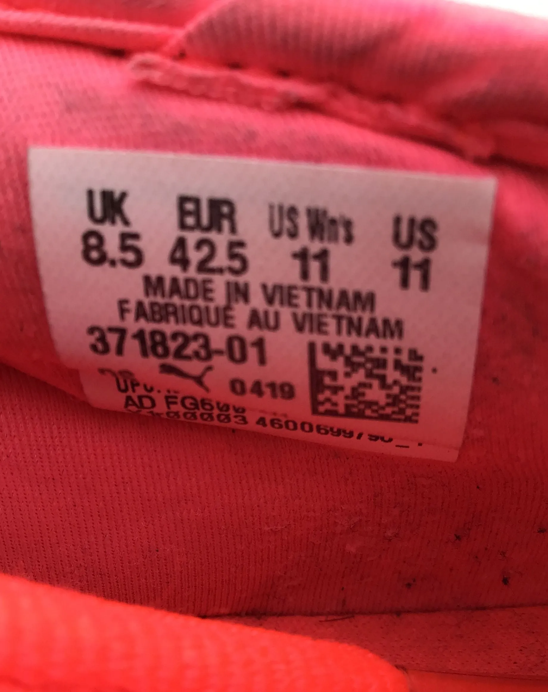 Puma Women's Pacer Next Cage 371823-01 Pink Lace Up Athletic Shoes - Size 8.5