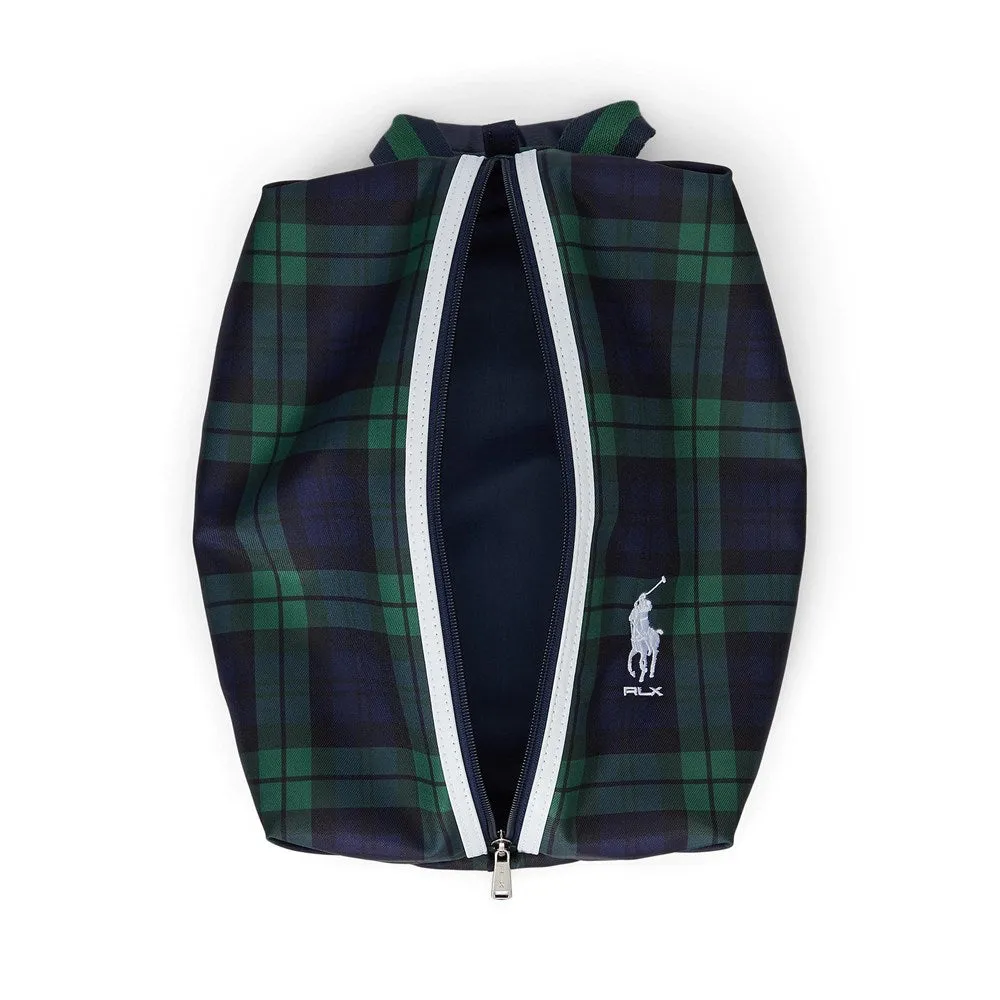 RLX Ralph Lauren Women's Golf Shoe Bag - Black Plaid