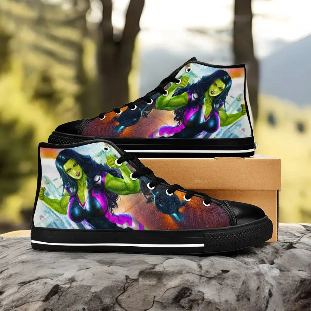 She Hulk Shoes High Top Sneakers for Kids and Adults