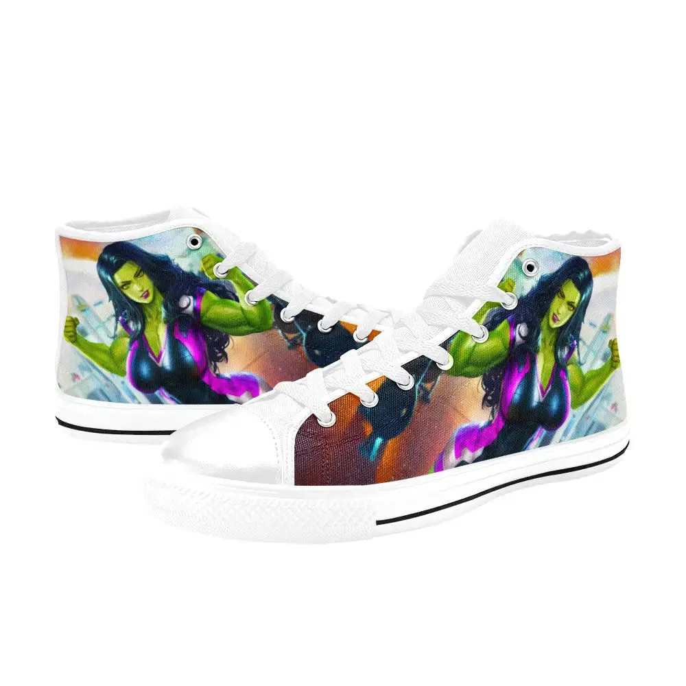 She Hulk Shoes High Top Sneakers for Kids and Adults