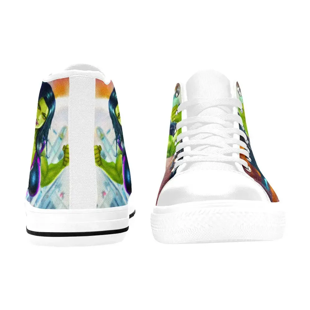 She Hulk Shoes High Top Sneakers for Kids and Adults