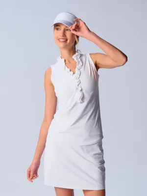 Sleeveless Ruffle Top In Various colors