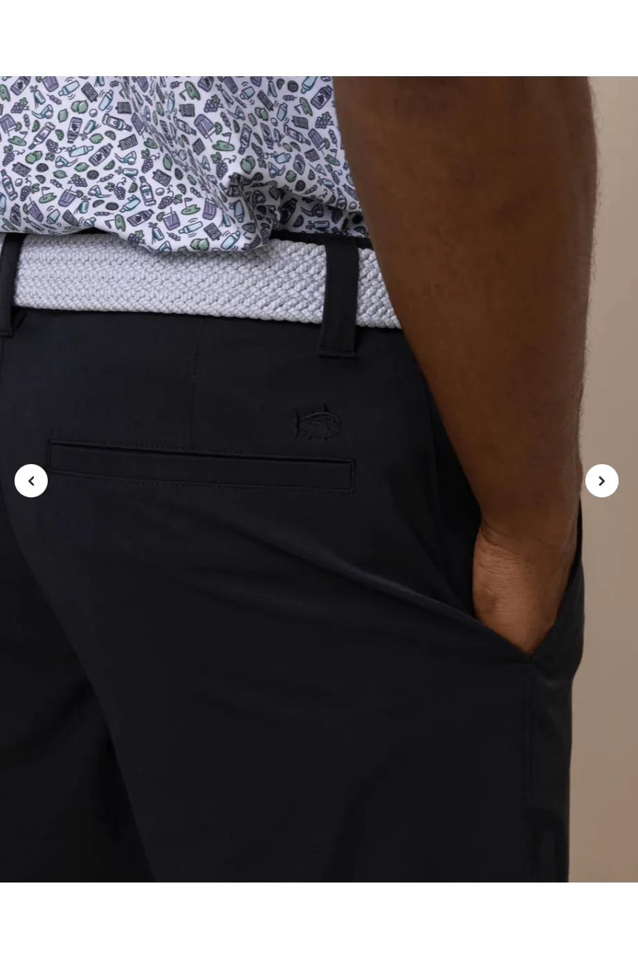 Southern Tide Men's Brrrrdie 8" Performance Short Black