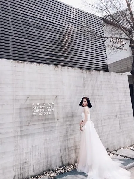 Sweetheart A-line  Lace Tulle Wedding Dresses With Court Train WD091