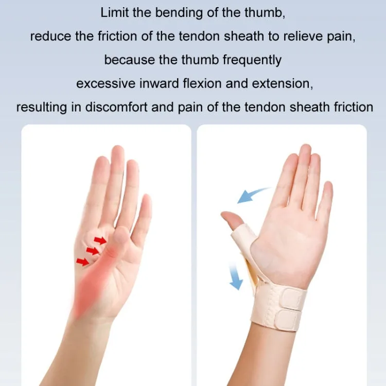 Tendon Sheath Wrist Joint Sprain Fixation Rehabilitation Protective Cover, Color: Left Hand Skin Color(M)