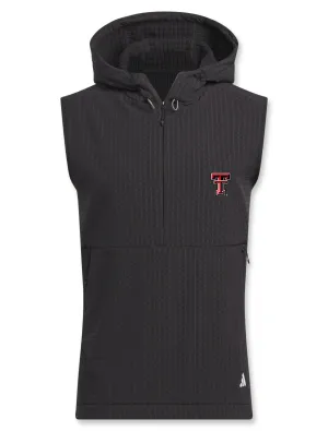 Texas Tech Adidas Ultimate365 Tour WIND.RDY Half-Zip Golf Vest