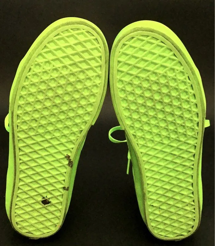 Vans Men's Neon Green Athletic Shoes - Size 7.5