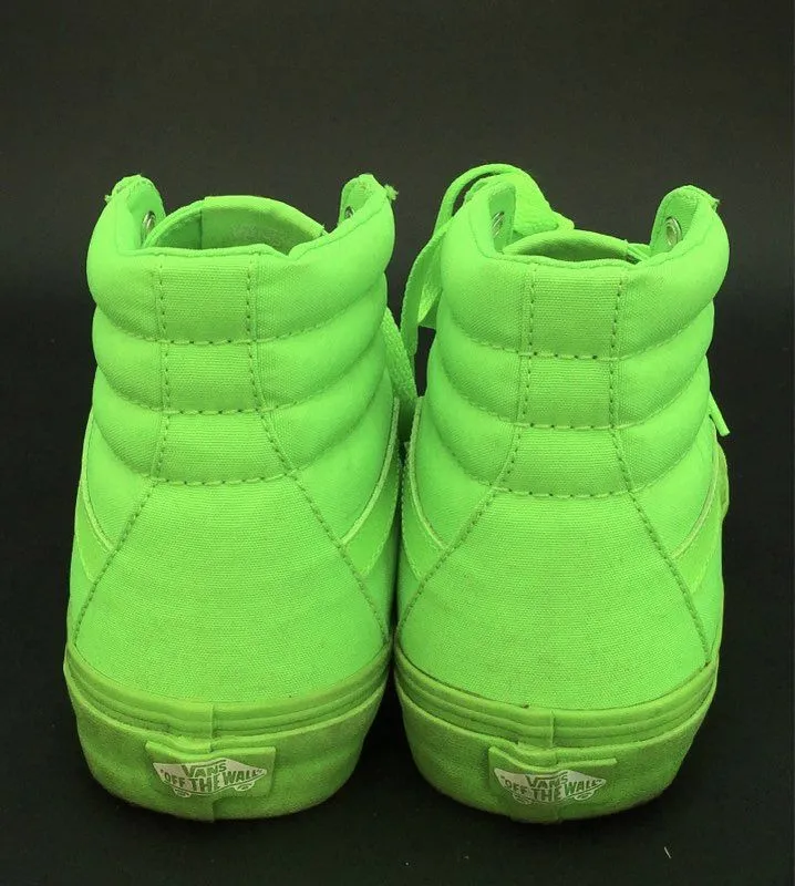 Vans Men's Neon Green Athletic Shoes - Size 7.5