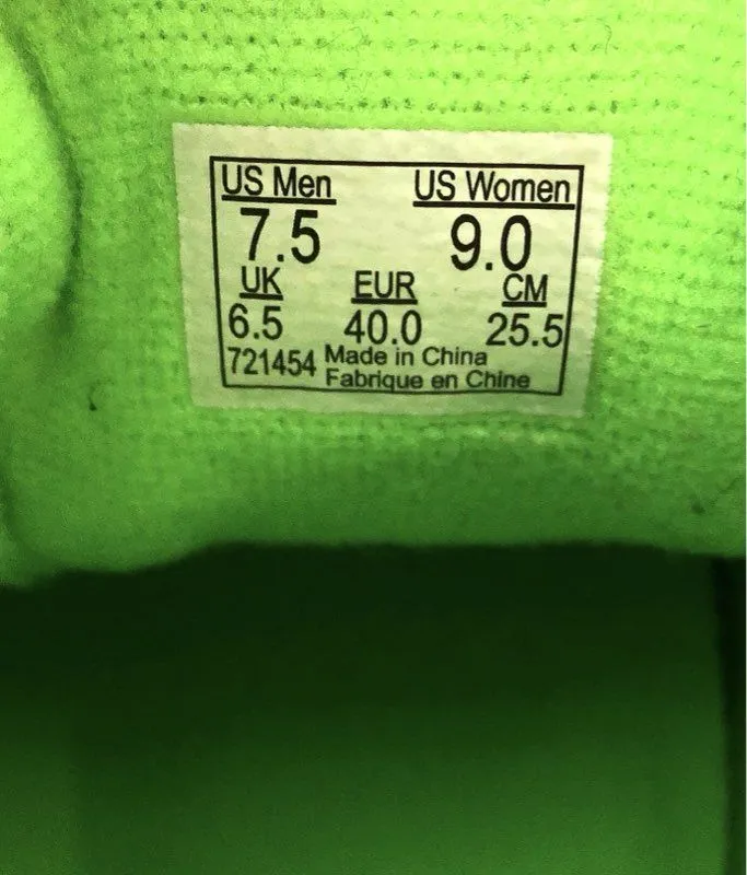 Vans Men's Neon Green Athletic Shoes - Size 7.5
