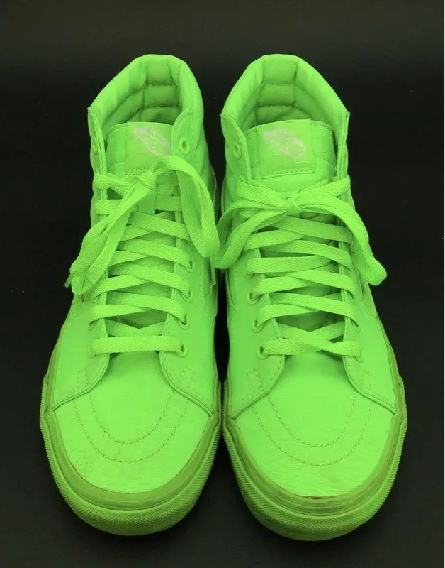 Vans Men's Neon Green Athletic Shoes - Size 7.5