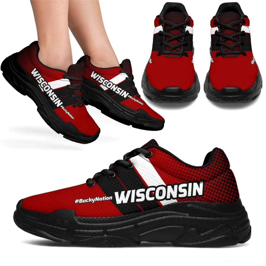 Wisconsin #BuckyNation Chunky Sneakers