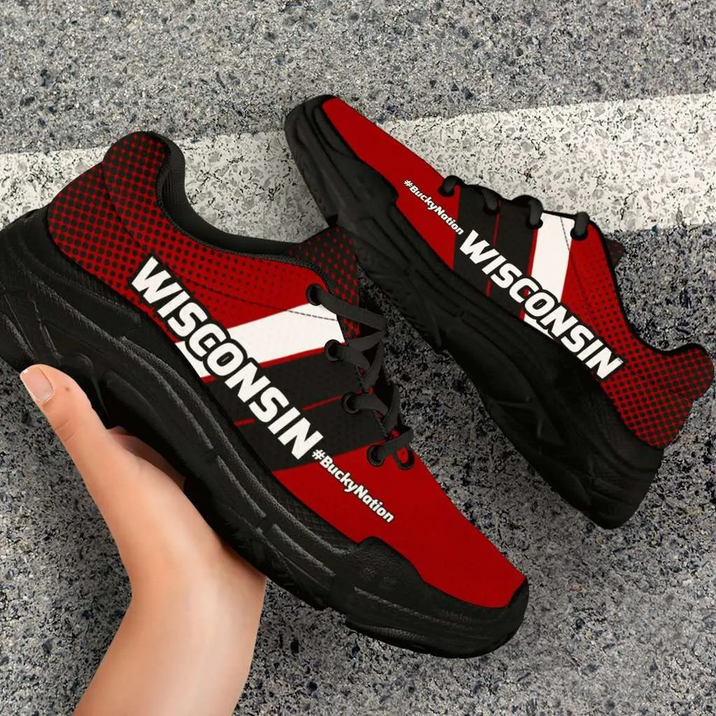 Wisconsin #BuckyNation Chunky Sneakers